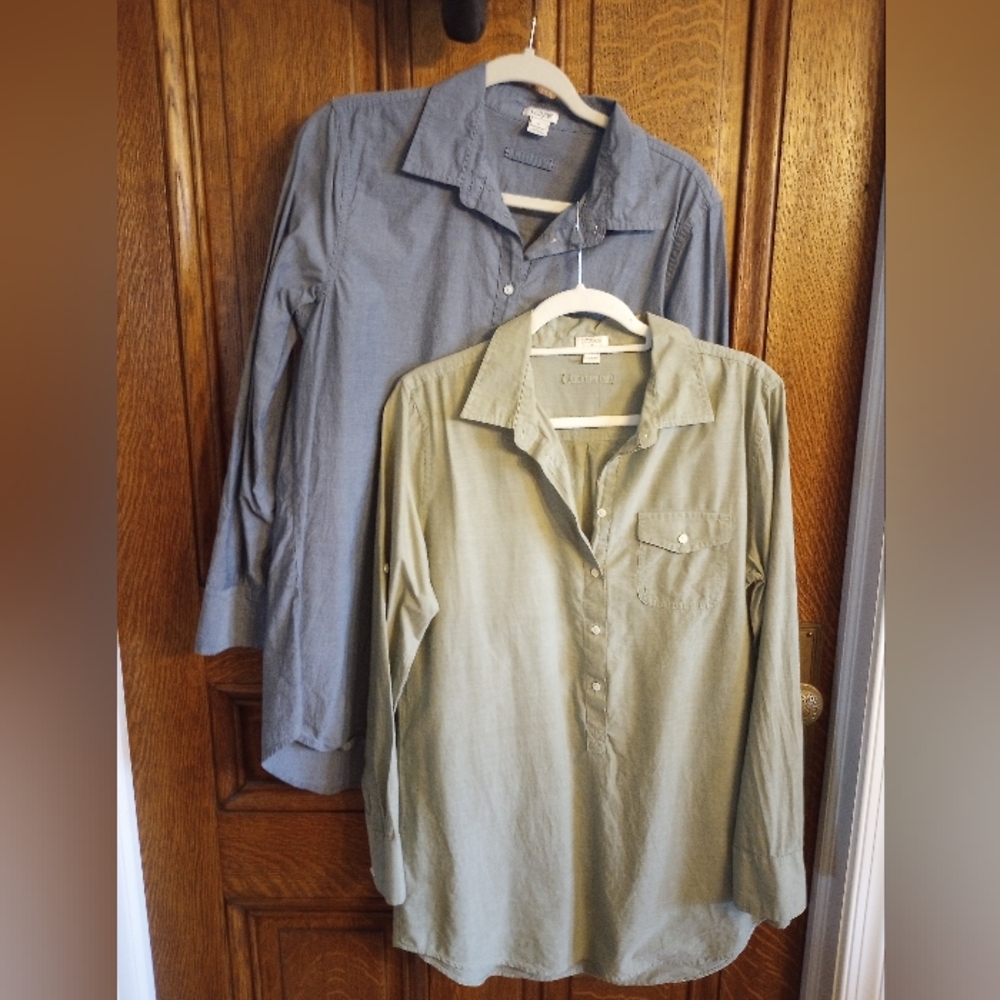 J. Crew Shirt Top Size Medium , 2 Sold Together